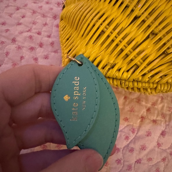 Kate Spade Yellow Woven Crossbody Bag - Picture 2 of 4